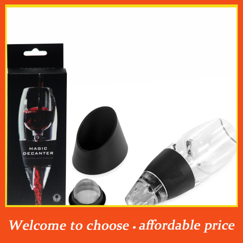 Decanter Aerator Set - ชุดอุปกรณ์เติมไวน์และวิสกี้สีแดง 1 ชุด สำหรับบาร์ ปาร์ตี้ ครัว