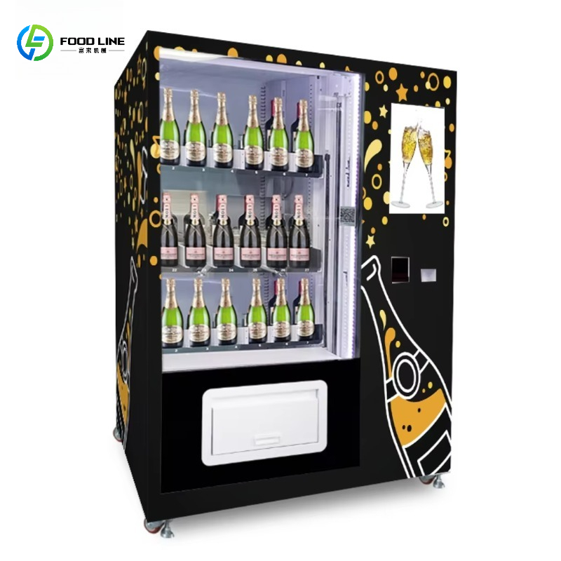 Wine In Beer - ตู้จำหน่ายเครื่องดื่มแบบกำหนดเองพร้อมระบบลิฟท์สำหรับไวไฟ ค็อกเทล แชมเปญ ไวน์ โซดา น้ำอัดลม