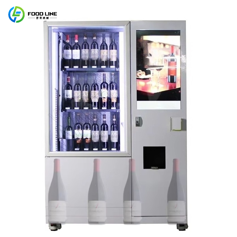 Wine In Beer - ตู้จำหน่ายสินค้าอัตโนมัติแบบลิฟต์พร้อมระบบตรวจสอบอายุอัจฉริยะ สำหรับเบียร์ ไวน์แดง ปรับแต่งได้