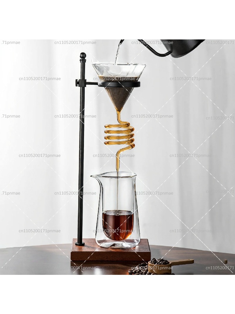Decanter Aerator Set - ชุดดริปกาแฟแก้วทรงเกลียวดีไซน์หรู พร้อมที่กรองไวน์แดงและแก้วเย็นพร้อมกรวยกรอง