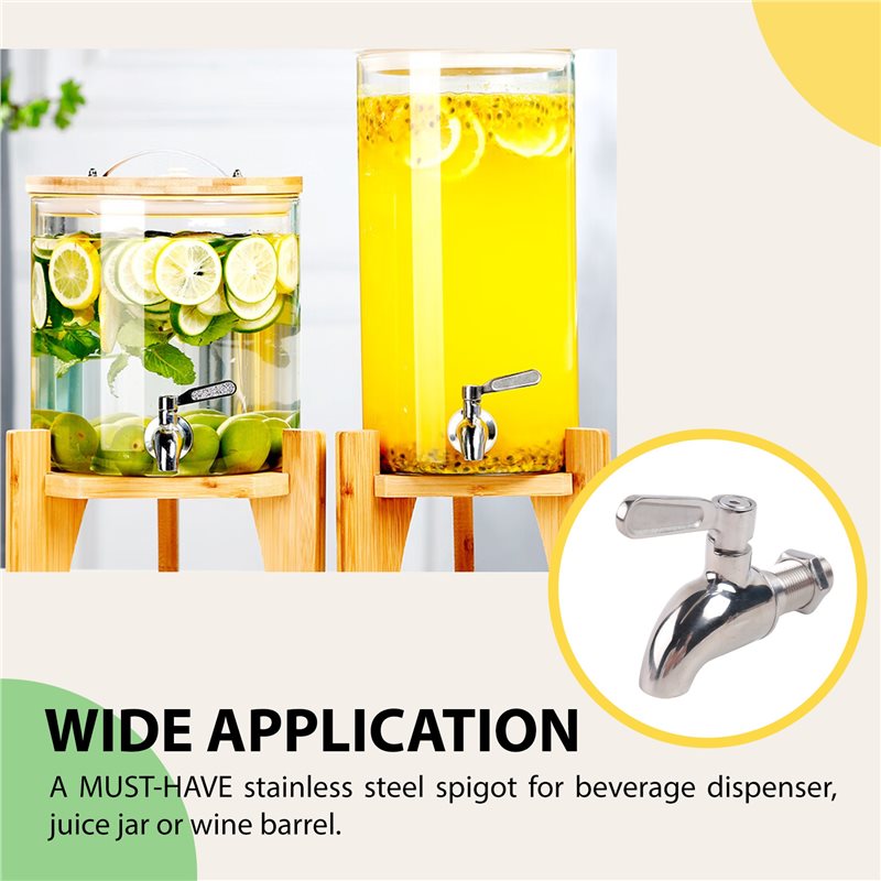 Wine In Beer - ABMI-ก๊อกน้ำสแตนเลสสำหรับเบียร์สด ใช้กับเครื่องหมักเบียร์ที่บ้าน เครื่องจ่ายไวน์ เบียร์สด น้ำผลไม้ ตู้แช่เครื่องดื่ม