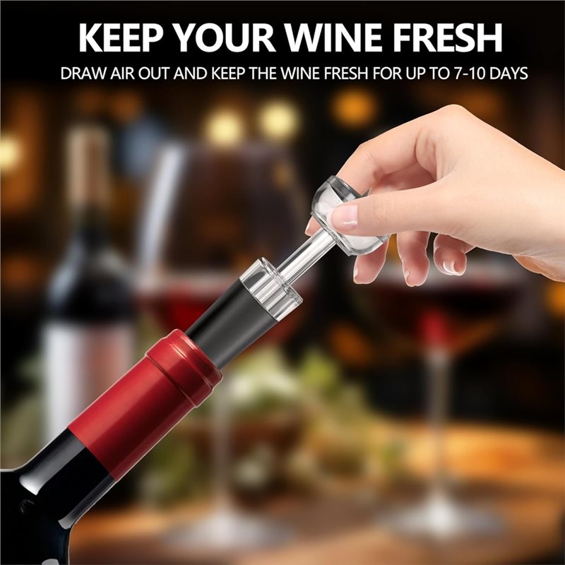 A84G-ที่เปิดไวน์ไฟฟ้า 4-in-1 ช - Decanter Aerator Set บทวิจารณ์และราคา