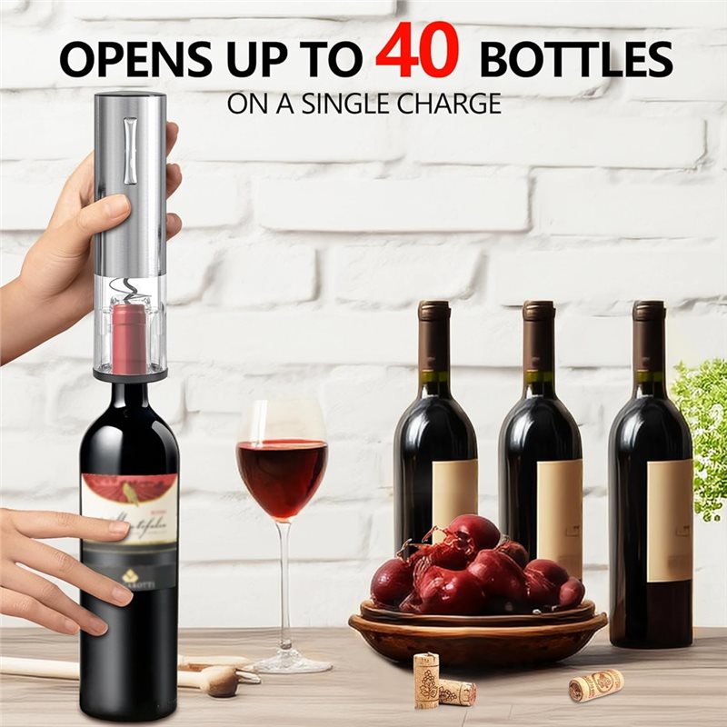 A84G-ที่เปิดไวน์ไฟฟ้า 4-in-1 ช - Decanter Aerator Set บทวิจารณ์และราคา