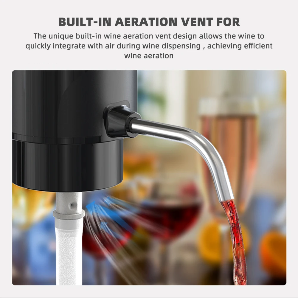 เครื่องเติมอากาศให้ไวน์แบบอัตโ - Decanter Aerator Set บทวิจารณ์และราคา