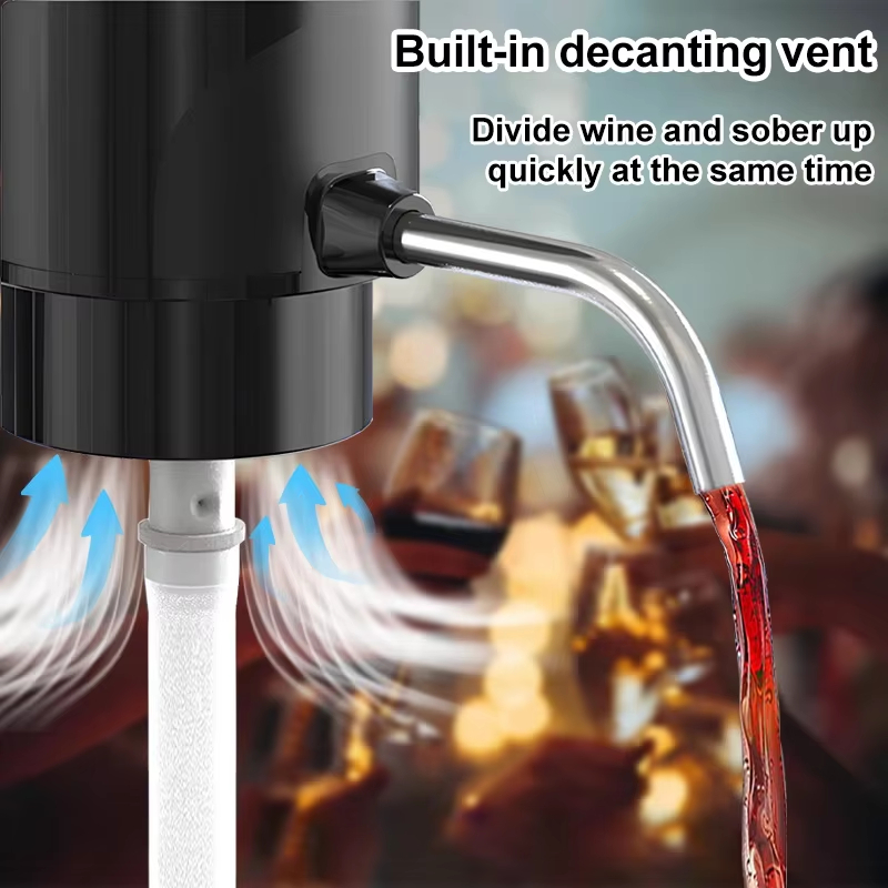 เครื่องเติมอากาศไวน์ไฟฟ้าอัจฉร - Decanter Aerator Set บทวิจารณ์และราคา