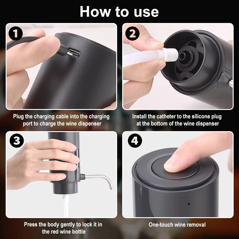 เครื่องเติมอากาศไวน์ไฟฟ้าอัจฉร - Decanter Aerator Set บทวิจารณ์และราคา