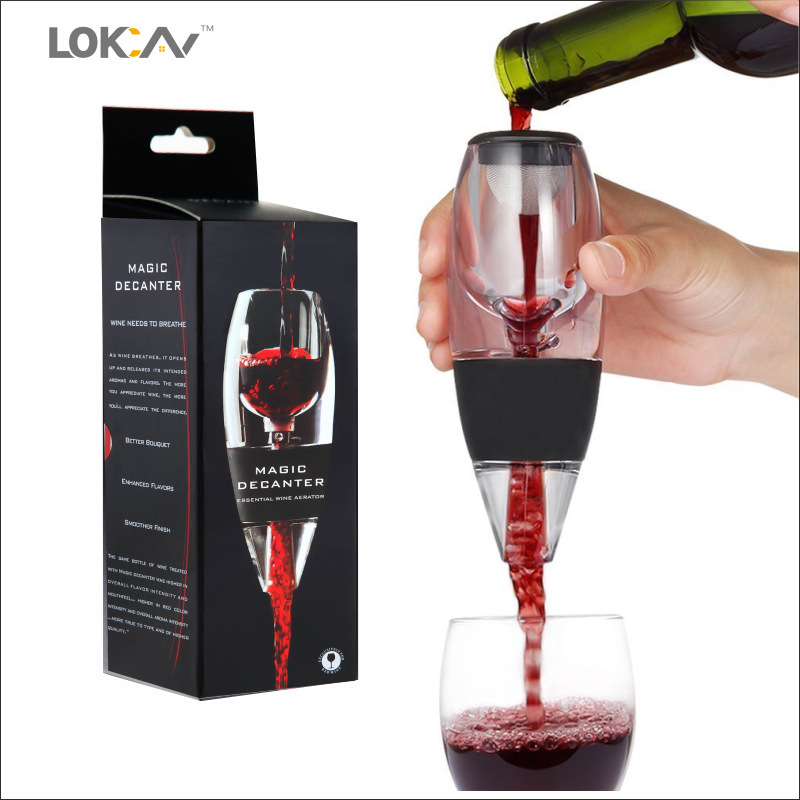 ที่รินไวน์แดงแบบมืออาชีพพร้อมต - Decanter Aerator Set บทวิจารณ์และราคา