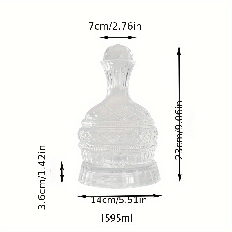 ขวดเหล้าไวน์คริสตัลชุดขวดเหล้า - Decanter Aerator Set บทวิจารณ์และราคา