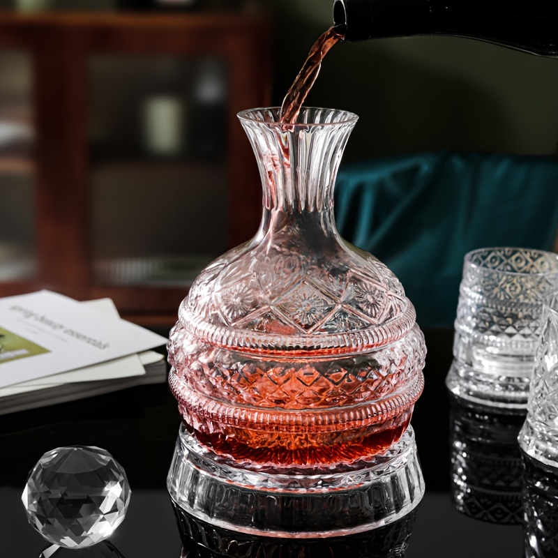 ขวดเหล้าไวน์คริสตัลชุดขวดเหล้า - Decanter Aerator Set บทวิจารณ์และราคา