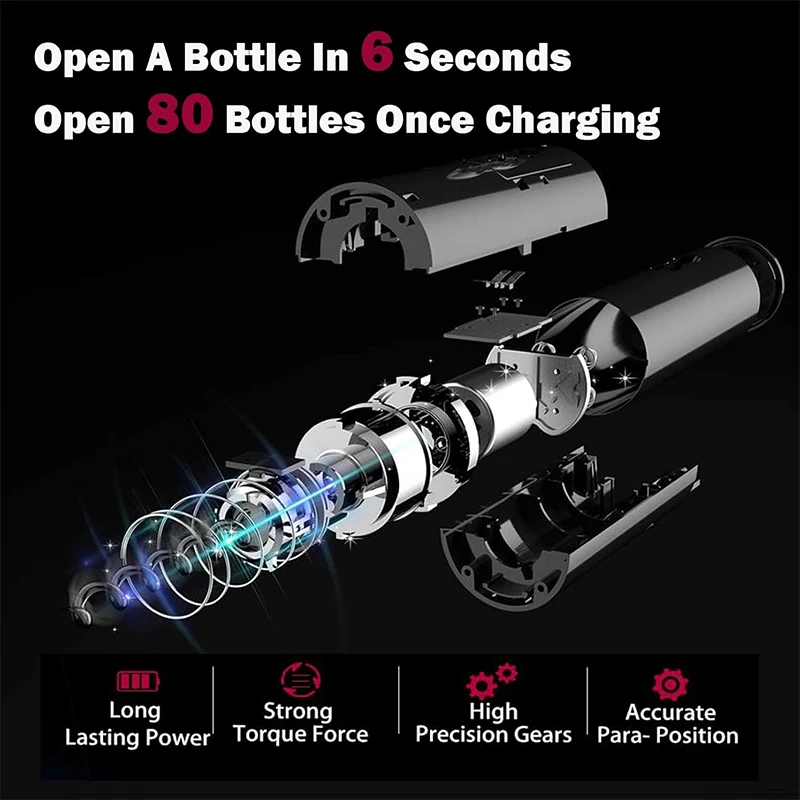 ชุดเปิดขวดไวน์ไฟฟ้าแบบชาร์จ US - Decanter Aerator Set บทวิจารณ์และราคา