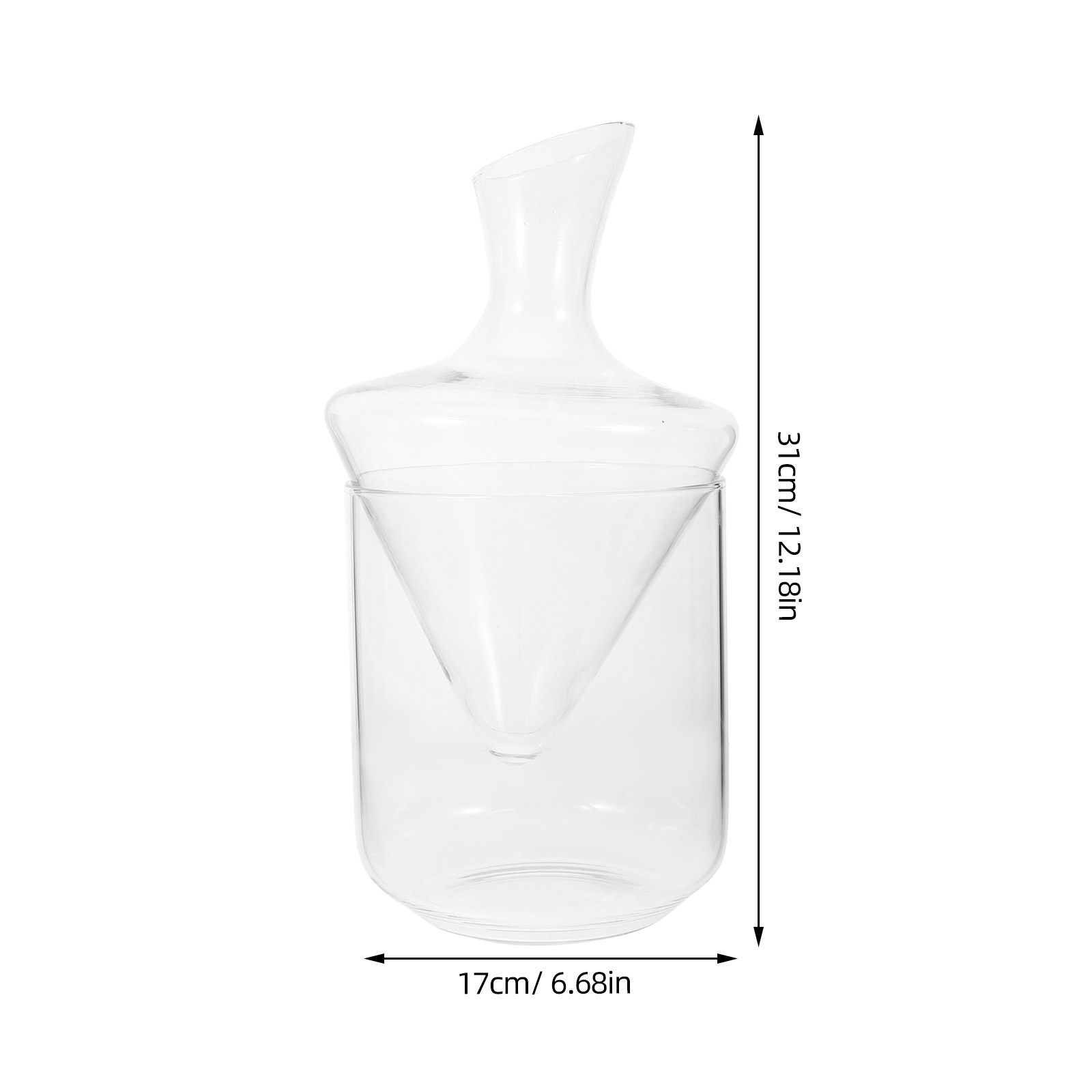 ชุดขวดแก้วไวน์ทรงเฉียงดีไซน์ทั - Decanter Aerator Set บทวิจารณ์และราคา